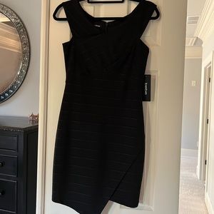 Bebe Black Bandage Dress Sz 6 NWT
